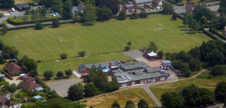 Aerial view of Heathlands School
