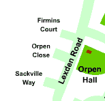 Location of Orpen Close
