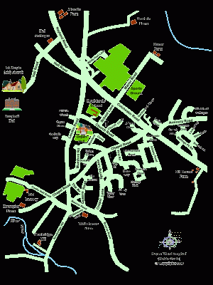 Map Of West Bergholt - West Bergholt