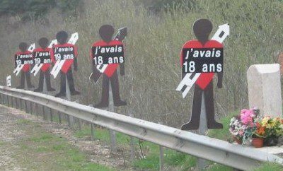 Roadside 'graves' in France