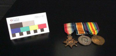 Use of the Object ID Card with a set of medals
