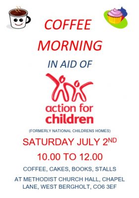 Action for Children coffee morning poster