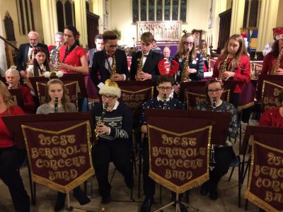 West Bergholt Concert Band performing in 2016