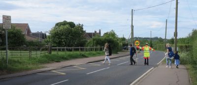 Lollipop lady at Fordham