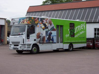 Essex mobile library at library HQ.
