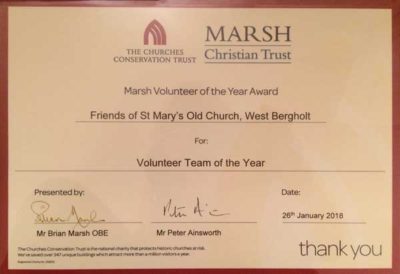 Marsh Volunteer Award