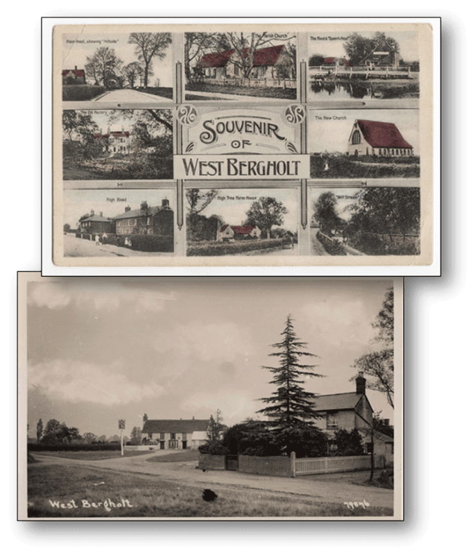 Postcards of west Bergholt