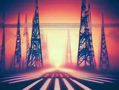AI generated image t represent two key themes of 26th July 2023 PC meeting - pylons & zebra crossings