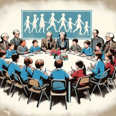 Meeting between Parish Councillors and a School Council