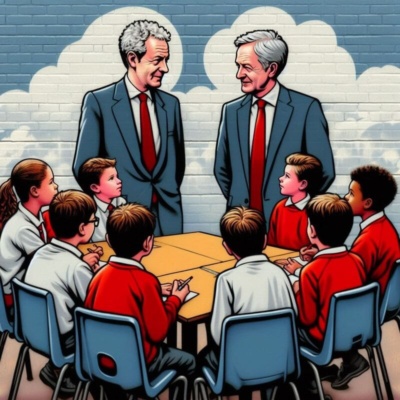 Meeting between Parish Councillors and a School Council