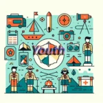 AI generated image to decorate heading on Youth Activities