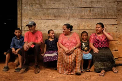 Guatemalan family helped by Christian Aid